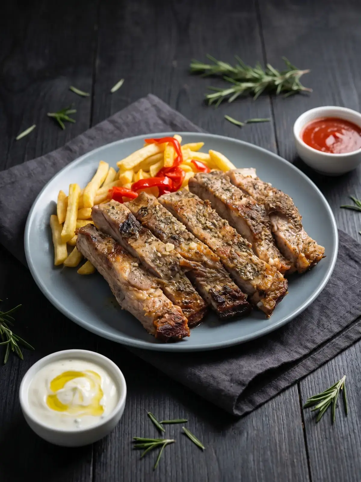 Costillas de cerdo ibérico a la parrilla de La Iglesiona